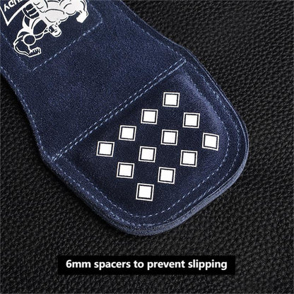 New Leather Gym Gloves Pull-ups Lifting Gymnastic Crossfit Anti-Skid Belt