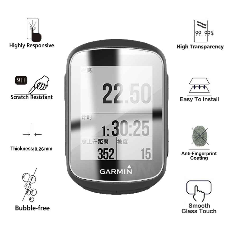 5Pcs Tempered Glass For Garmin Edge 130 520 Plus 530 820 830 1000 1030