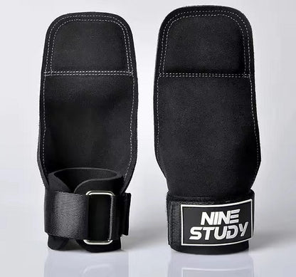 New Leather Gym Gloves Pull-ups Lifting Gymnastic Crossfit Anti-Skid Belt