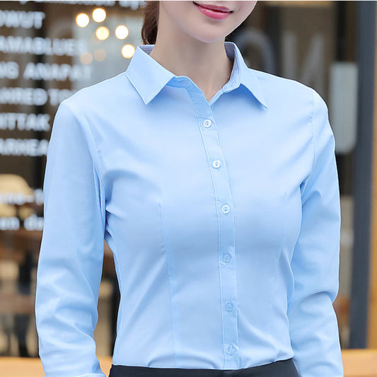 Women Cotton Shirts Women White Shirt Long Sleeve Blouse