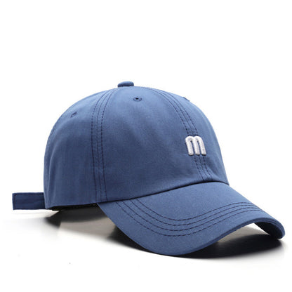Embroidery Women&#39;s Cap Soft Cotton Men&#39;s Caps for Men M Letter Curved Eaves Baseball Male Hat Hats Apparel Accessories