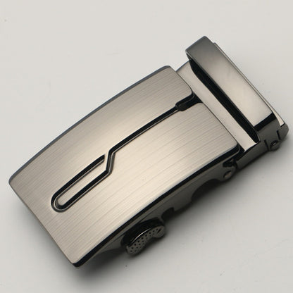 Fashion Men&#39;s Business Alloy Automatic Buckle Unique Men Plaque Belt Buckles for 3.5cm Ratchet Men Apparel Accessories luxury