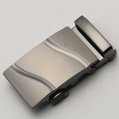Fashion Men&#39;s Business Alloy Automatic Buckle Unique Men Plaque Belt Buckles for 3.5cm Ratchet Men Apparel Accessories luxury